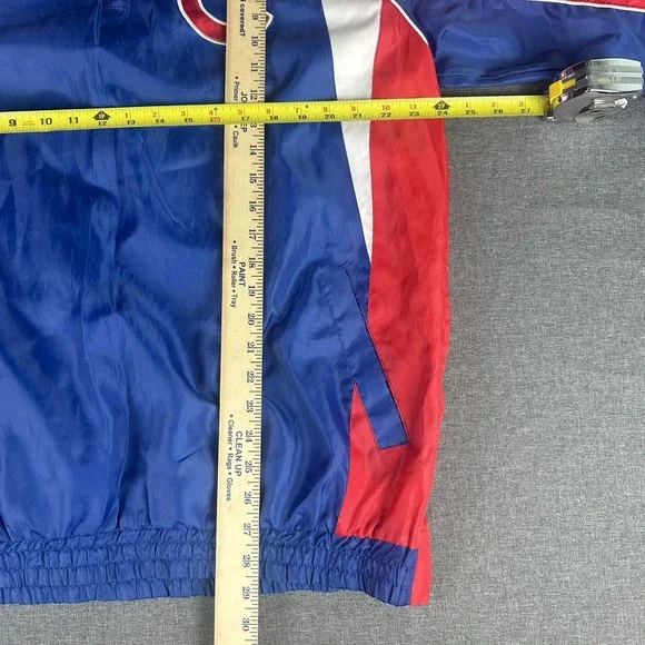 MLB Genuine Merchandise Chicago Cubs Windbreaker Jacket 1/4 Zip Mens Large Blue - Picture 2 of 6